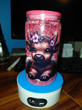 16oz cow suspended snowglobe