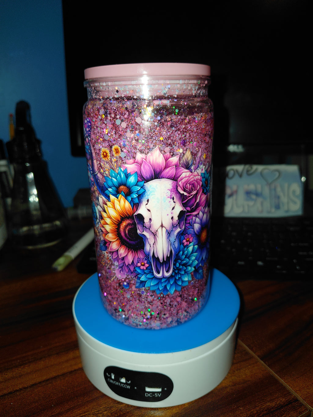 16oz suspended snowglobe