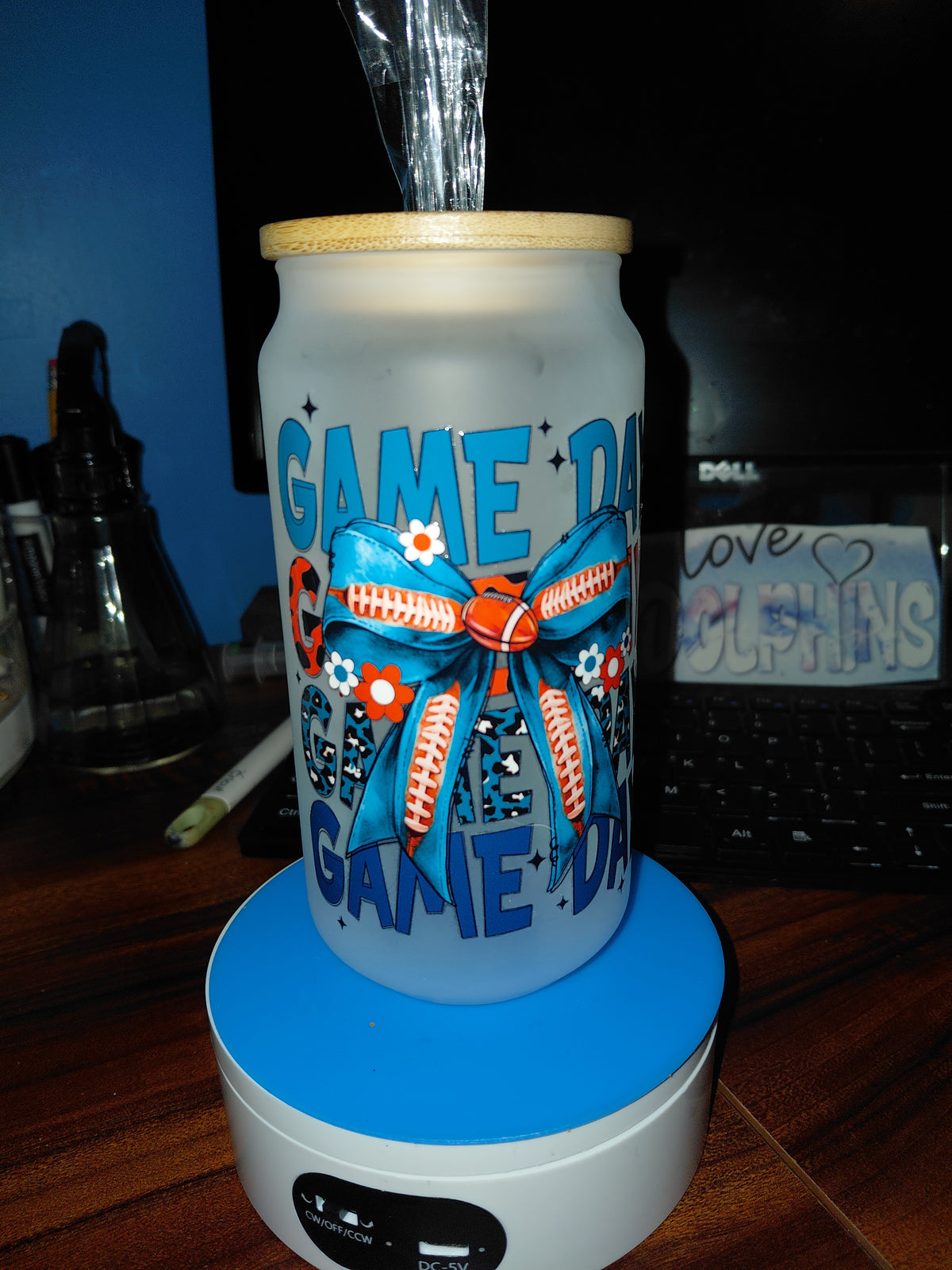 16oz glass tumbler