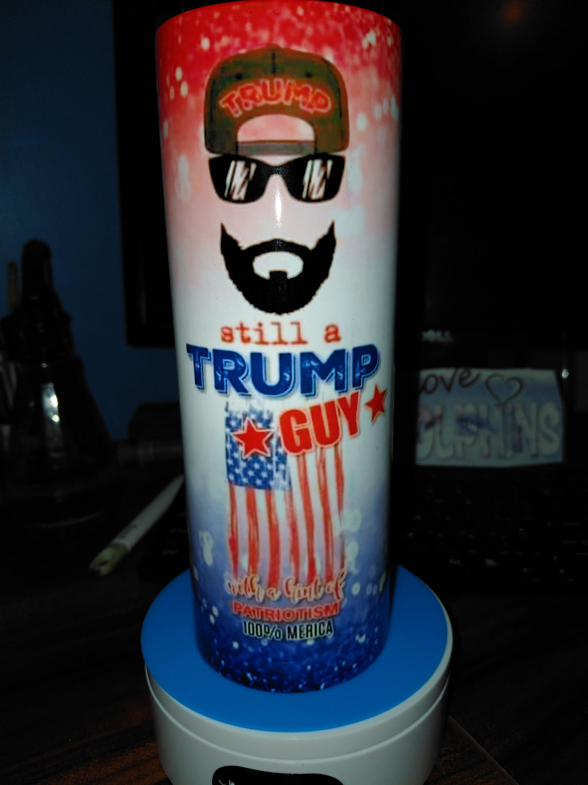 20oz stainless Trump guy