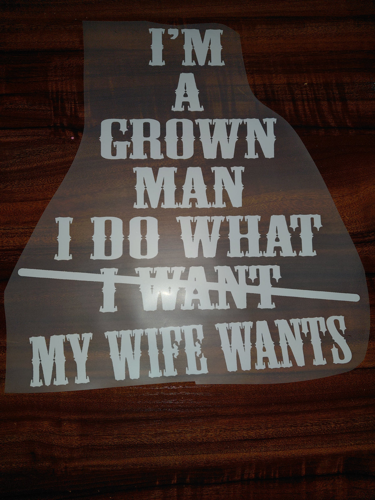Im a grown man