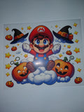Mario with pumpkins