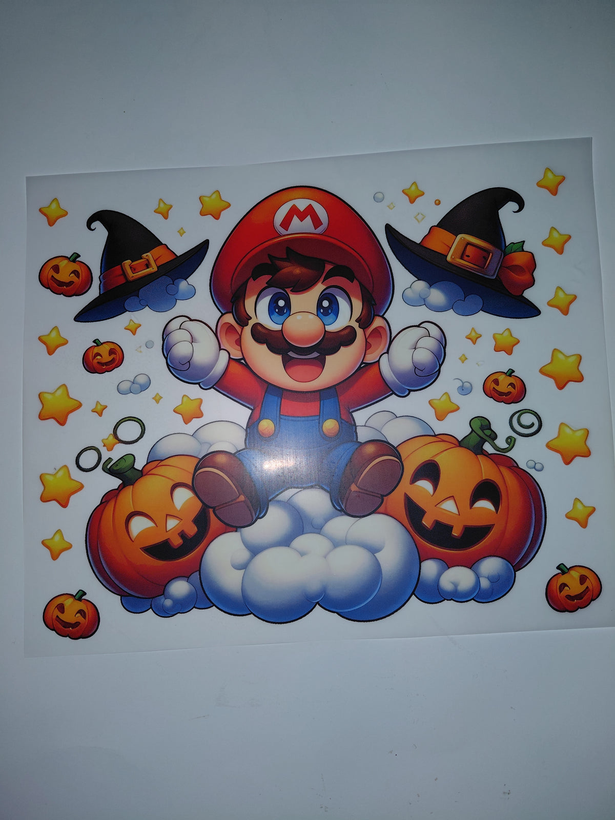 Mario with pumpkins