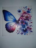 Butterfly and flowers