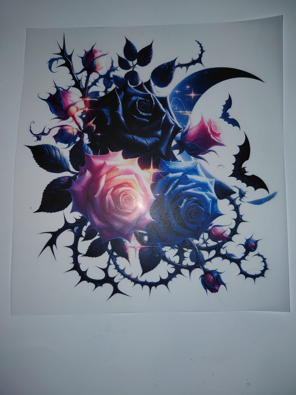 Flowers and moon