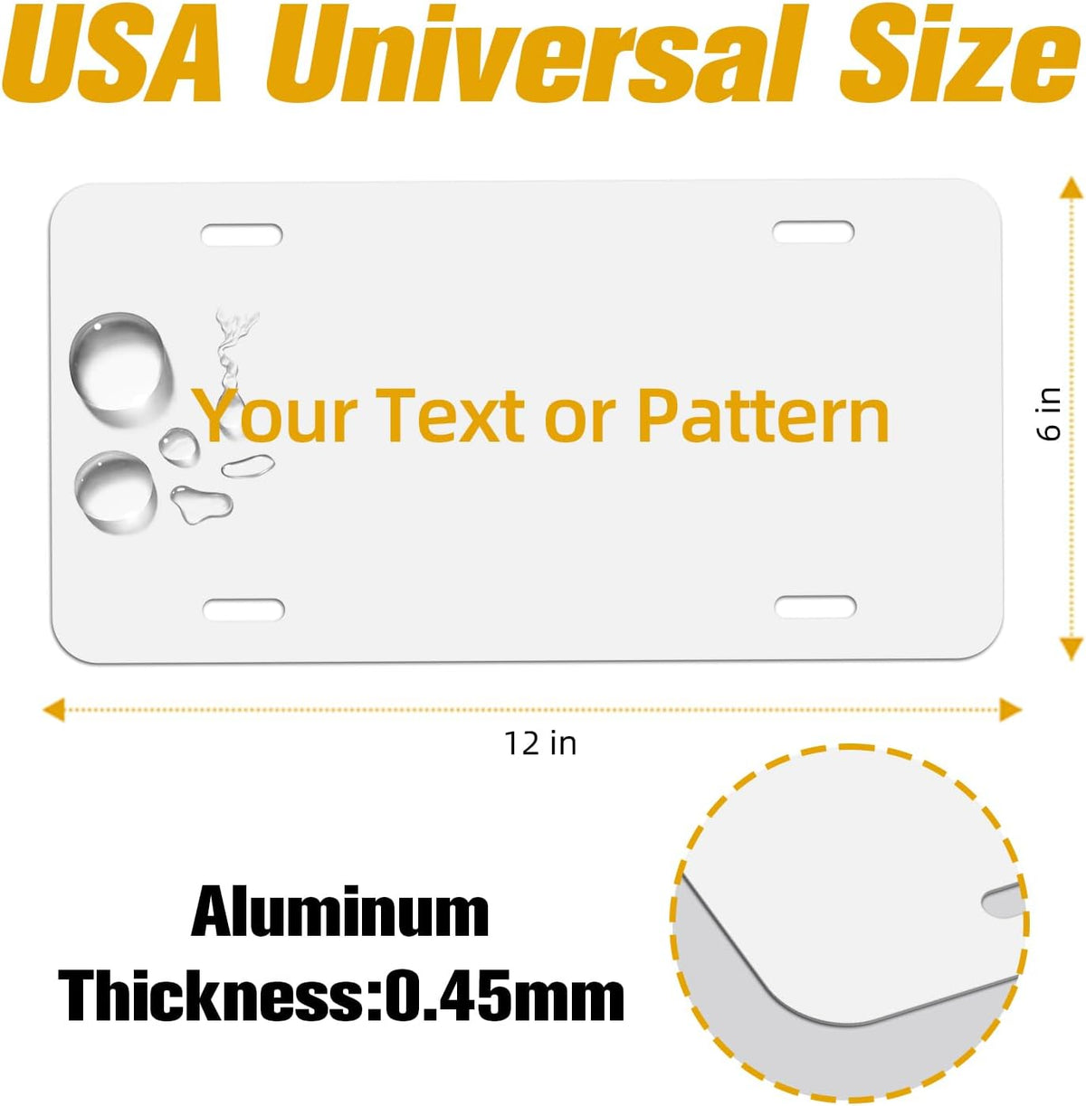 sublimation license plate