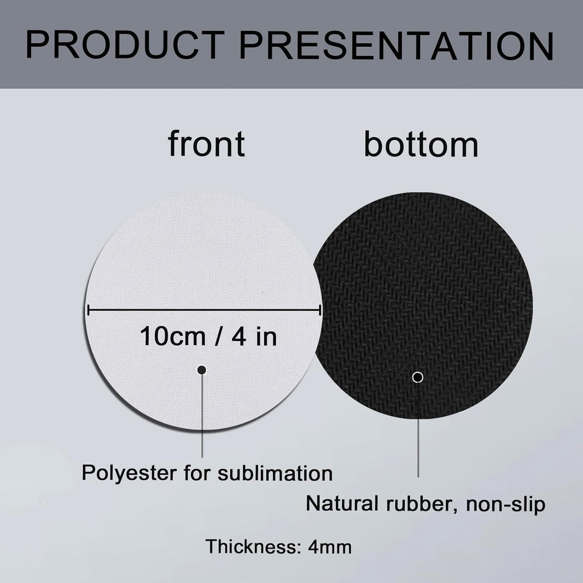 sublimation 4x4 coaster