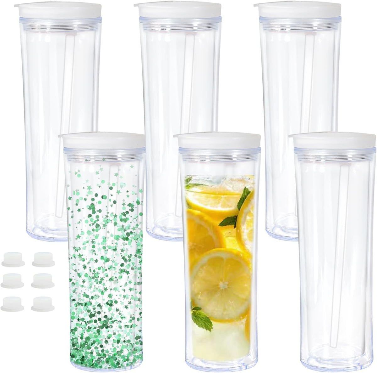 25oz snowglobe water bottle