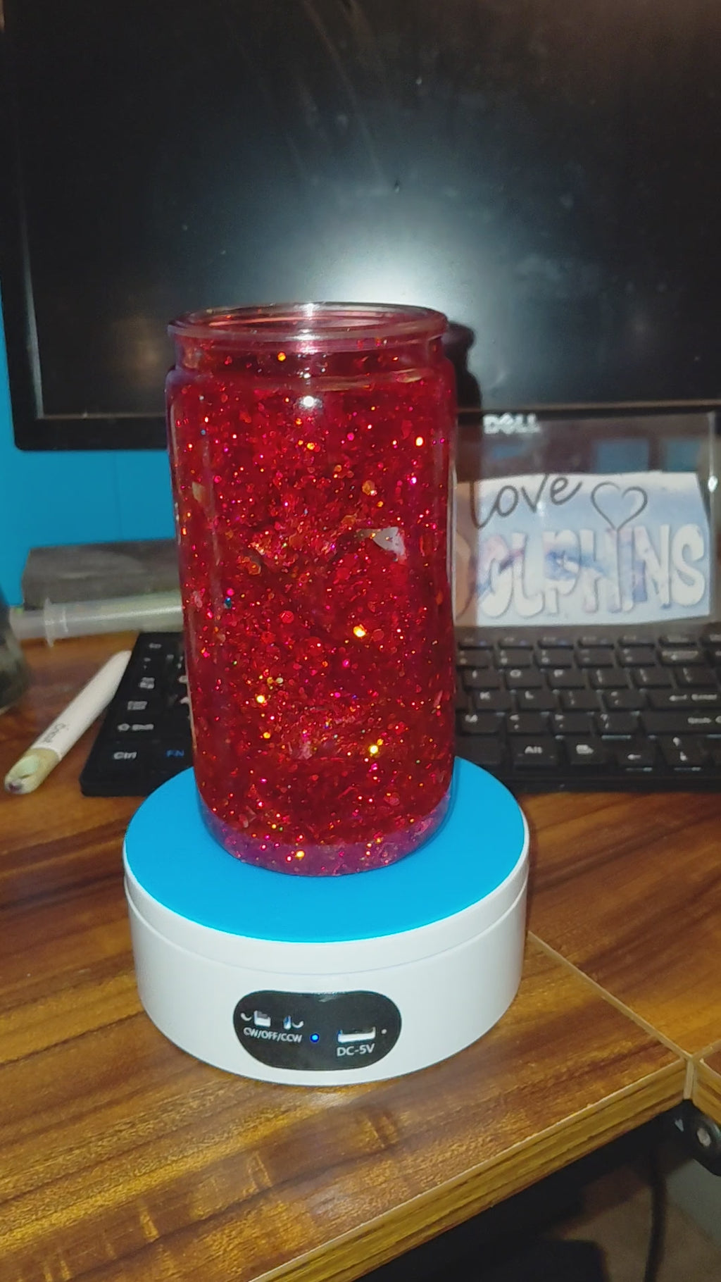 Premade glitter lava with horror add ins