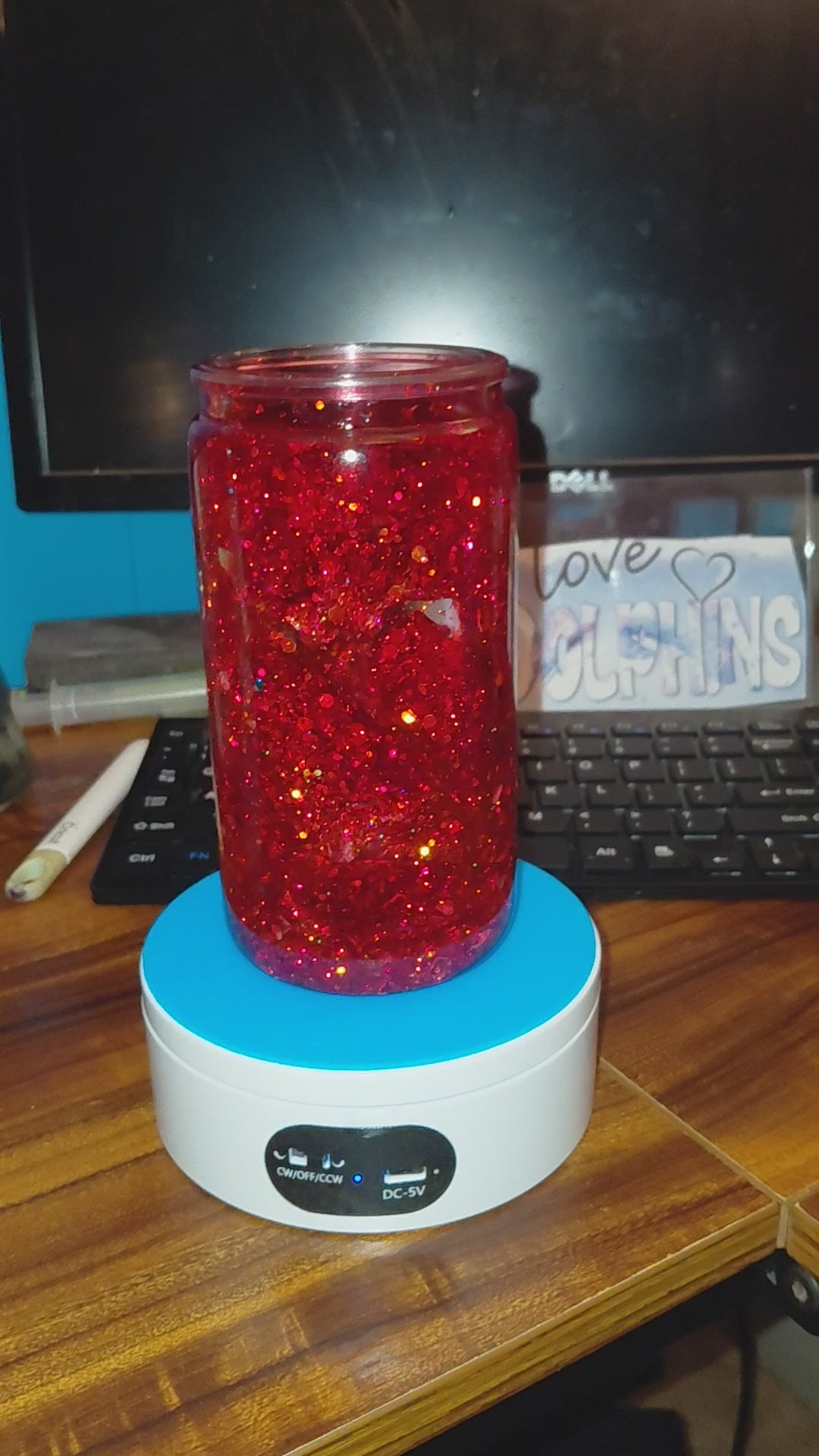 Premade glitter lava with horror add ins