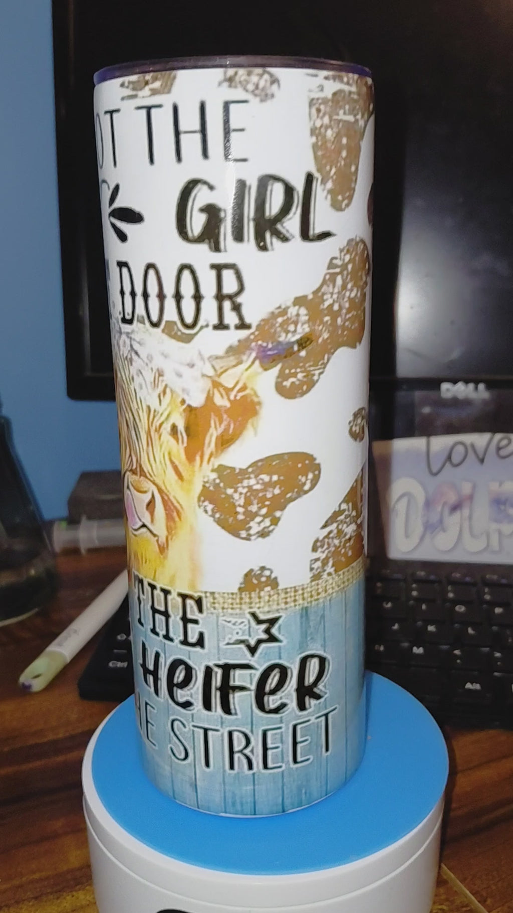 Heifer 20oz stainless steel tumbler