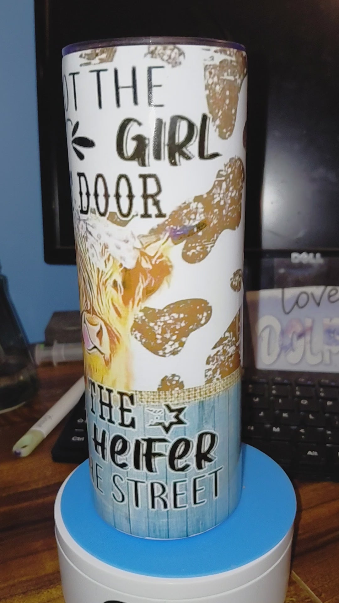 Heifer 20oz stainless steel tumbler