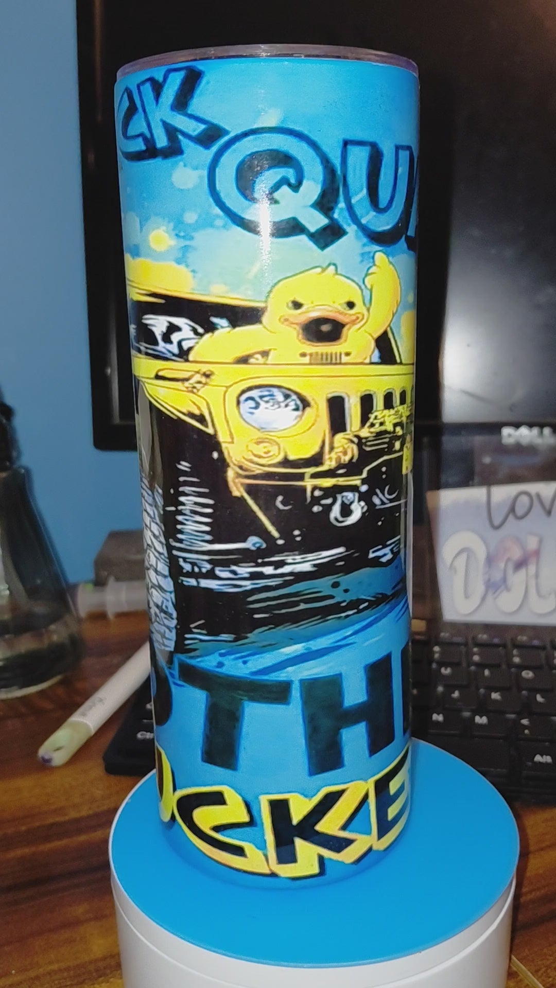 20oz quack stainless steel tumbler