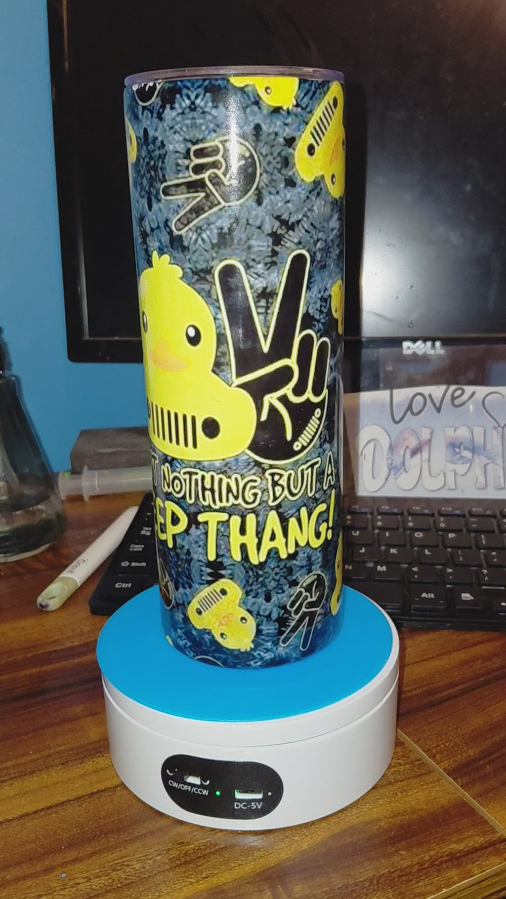 20oz Jeep thang stainless steel tumbler